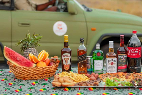 Livingstone :Sunset Game Drive and Rhino tracking With Drink
