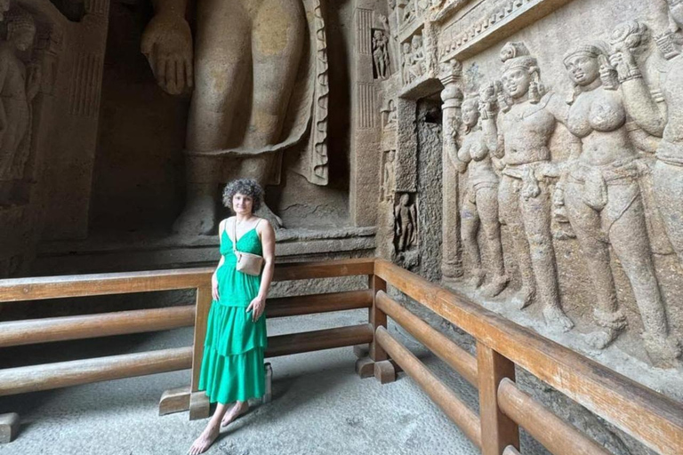 Mumbai: Kanheri Caves, Pagoda & Gorai Beach Tour