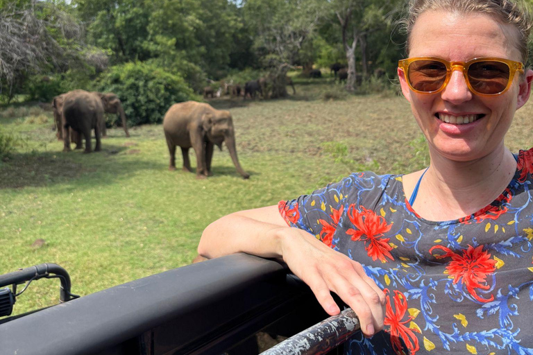 Eco-Friendly Minneriya Elephant Safari & Herbal Garden Tour