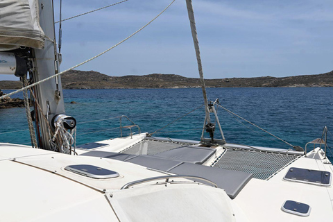 Mykonos: Catamaran Cruises with Lunch and Drinks Private Half-Day Catamaran Cruise with Lunch and Drinks