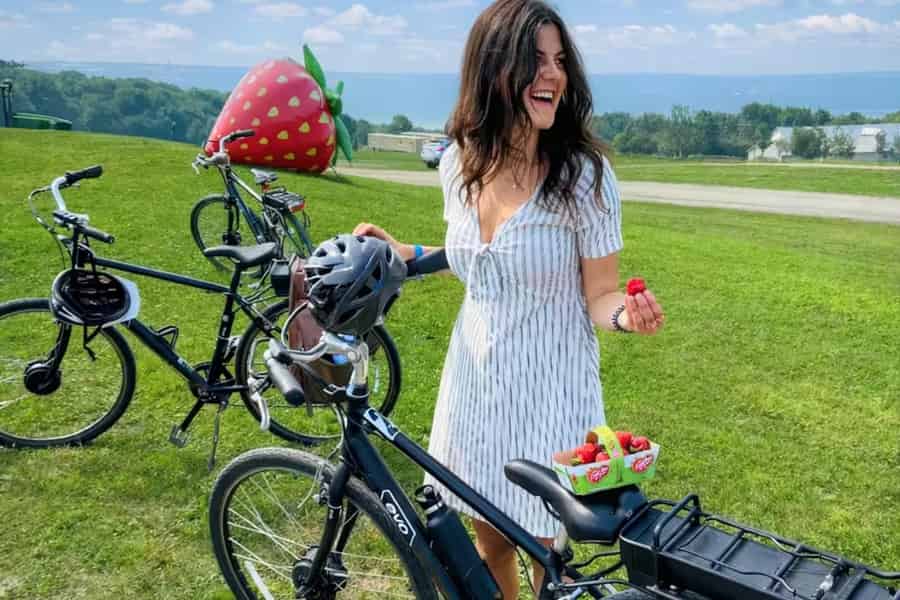 Quebec City: Geführte E-Bike-Tour auf der Île d'Orléans mit Verkostungen. Foto: GetYourGuide
