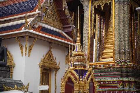 Bangkok: Grand Palace, Wat Pho, Wat Arun Sacred & Local Tour Tha Maharaj