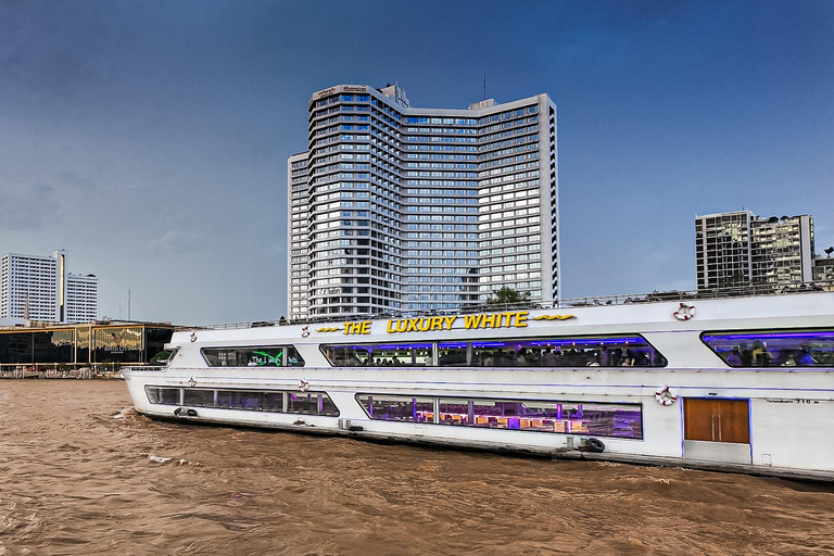 Bangkok Chaopraya River The Luxury White Dinner Cruise Start from Asiatiques "The Luxury White"