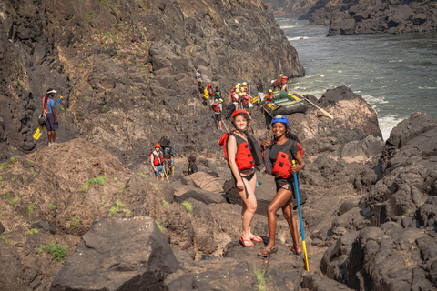 Livingstone: Halbtägiges Rafting-Abenteuer auf dem SambesiLivingstone: Rafting-Abenteuer auf dem Sambesi-Fluss