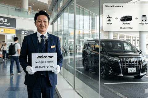 HND Airport Private Transfer to/from Tokyo City Center Arrival: HND Airport to Hotel in Tokyo City Center