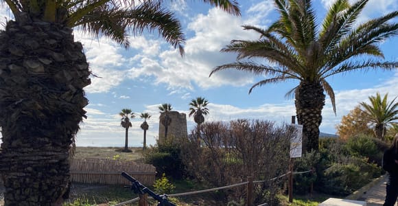 Lieferung Poetto Cagliari/Quartu dein Fahrrad entlang der gesamten Strandpromenade