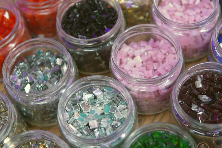 Marmaris Mosaic Candle Holder Workshop Design Your Own Light Traditional Mosaic Candle Holder (Русский - Russian)