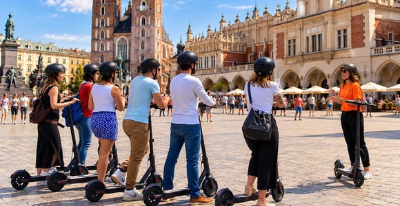 Kraków E-Scooter Tour: Full 4-Hour Guided E-Scooter Tour