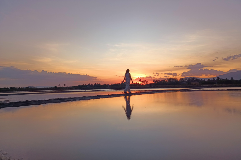 Countryside: Pepper Farm, Lake, Salt field Reflection Sunset
