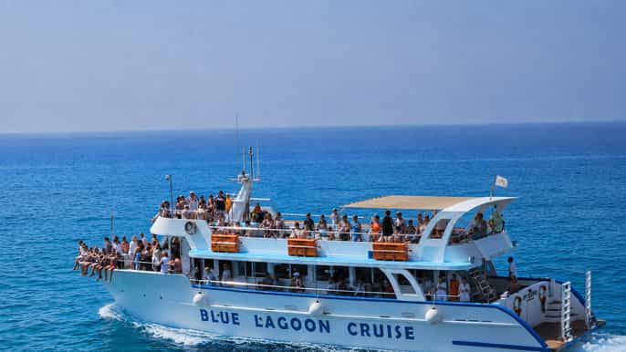 Ayia Napa: Blue Lagoon Cruise & Turtle Beach Cove