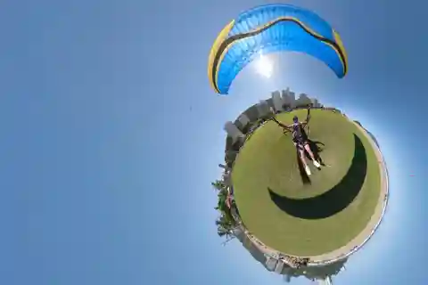 São Vicente: Paraglider Adventure Flight