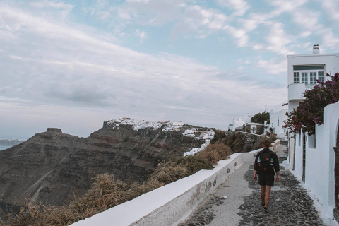 Santorini Caldera Walk Vandringsupplevelse Fira-Oia