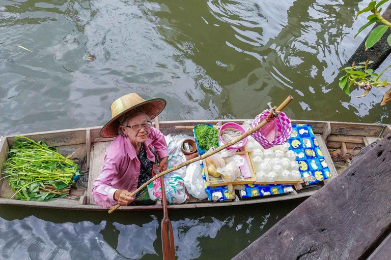 Bangkok: Floating Market, Train Market, Dragon Temple Tour