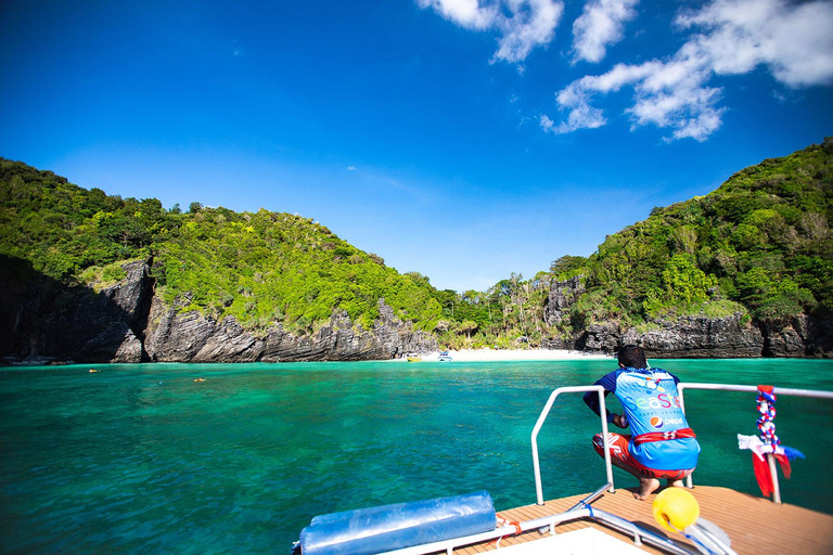 Vanuit Phuket: Lui snorkelen &amp; verkennen bij Bamboo &amp; Phi Phi