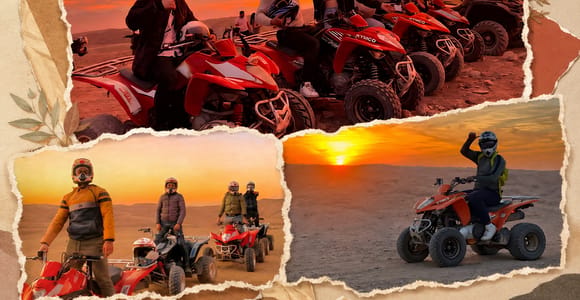 Agadir: Sunset Desert Quad Biking With Hotel Pickup