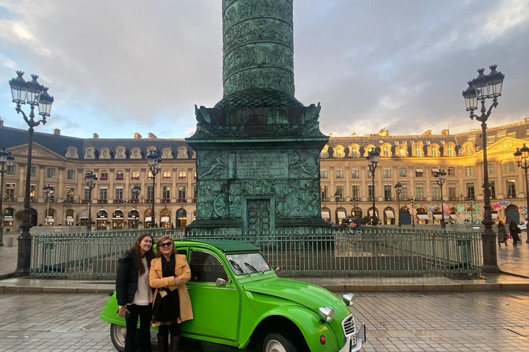 Paris: Guided City Highlights Tour in a Vintage French Car 30-Minute Tour Citroën 2CV