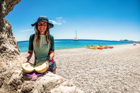 Costa Este de la Isla de Rodas Actividad de Kayak y SnorkelActividad de kayak y esnórquel en el mar con recogida en el hotel