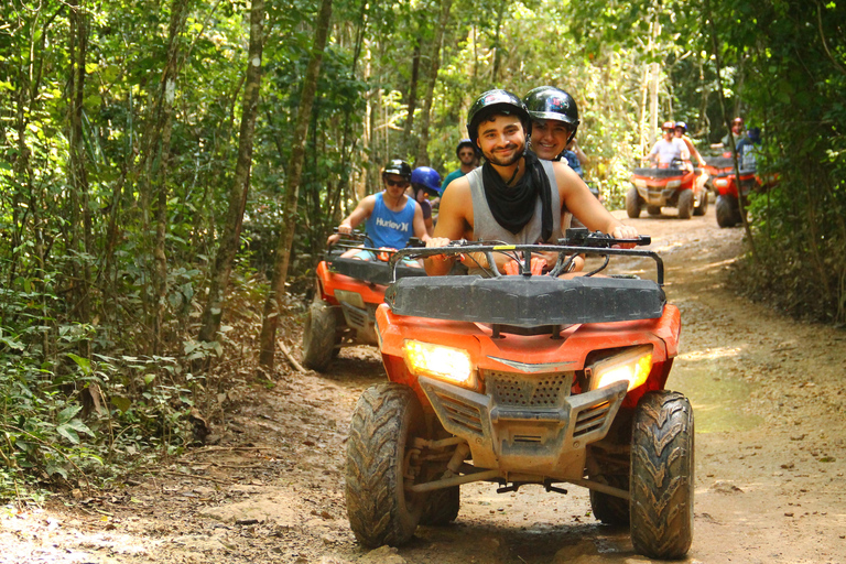 Playa del Carmen: Aventura en quad, tirolina y piscina natural