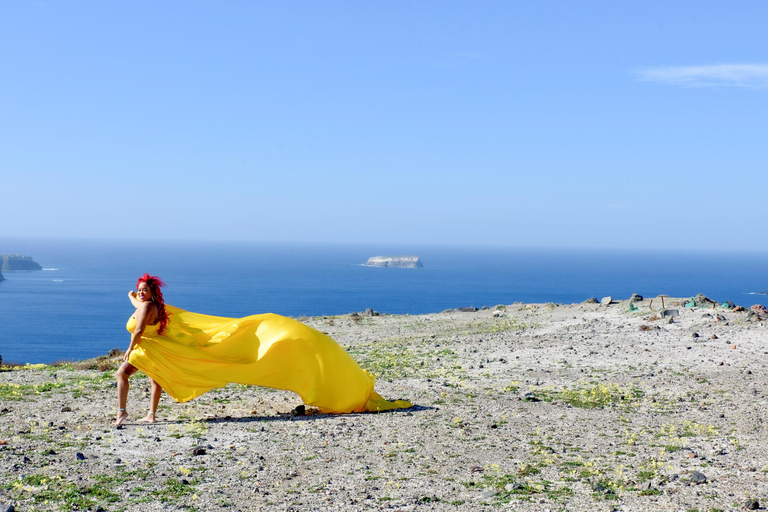 Santorini Flying Dresses & Macrame Dresses Photo Shoot Santorini Photo Shoot