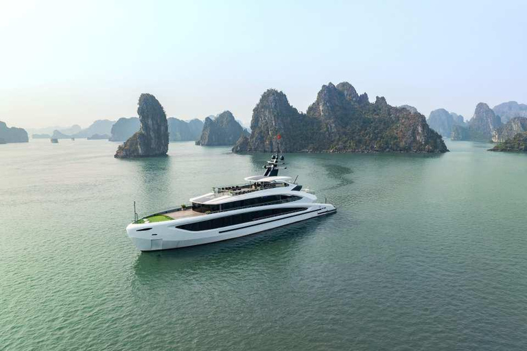 Hanoi: Premium Lan Ha Bay Day Cruise with Sunset Party Share Transfer + Cruise 1 day from Hanoi