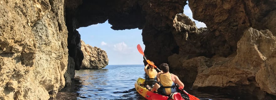 Pollença : découverte en kayak – snorkeling et grottes
