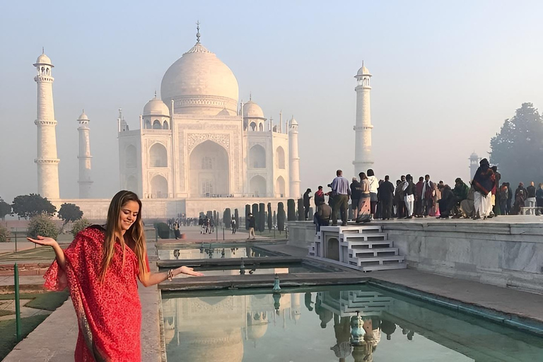 Desde Delhi: tour de 1 día al Taj Mahal y Agra con traslados al hotelDesde Delhi: tour privado con coche, conductor y guía
