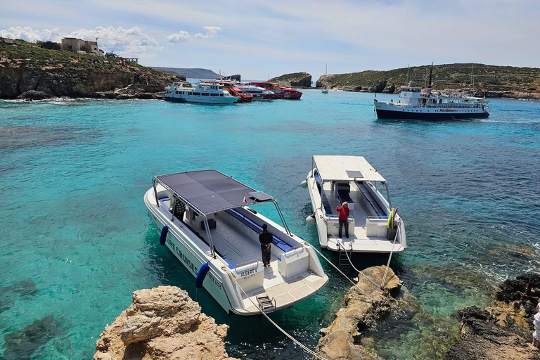 Sliema half day boat trip to comino and gozo
