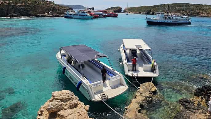 Sliema half day boat trip to comino and gozo