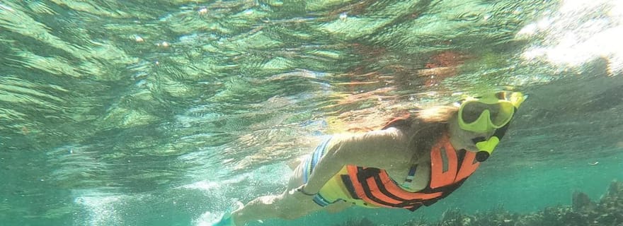 Puerto Morelos : Visite guidée de plongée avec masque et tuba avec matériel et frais d'inscription