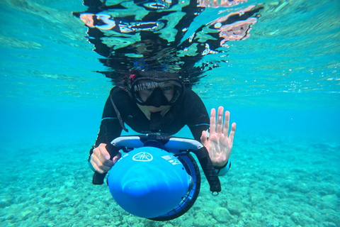 Chania: tour in barca con scooter marino per lo snorkeling