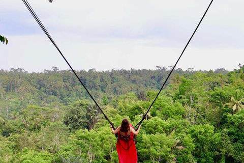 Ubud: tour di un giorno con tempio, altalena nella giungla, spa e club