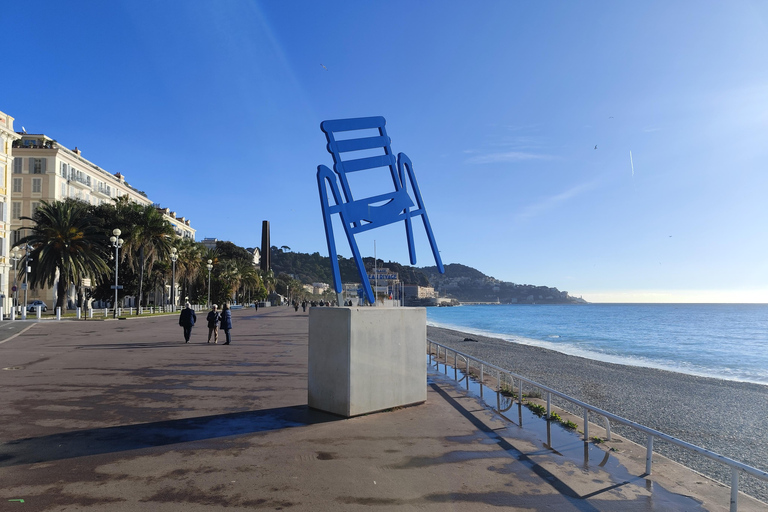 Nizza: tour della città in famiglia in bicicletta Taxi elettrico (4 posti)