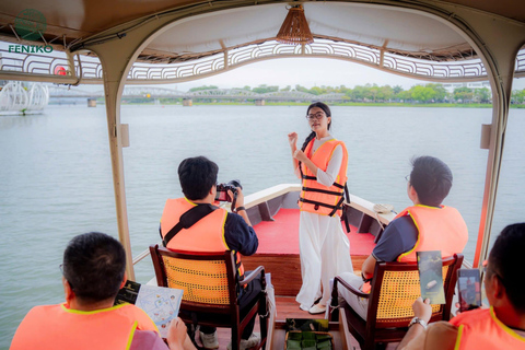 Hue: Perfume River Electric Boat Cruise with Hotel Transfer Shared Eco-Boat Cruise (Meeting Point)