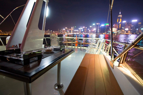 Hong Kong: Victoria Harbour of Symphony of Light Show CruiseHappy Hour - Victoria Habour Night Cruise (Tsim Sha Tsui)