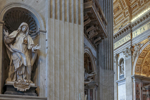 Rome: St. Peter’s Basilica & Underground Tombs Tour Group Tour in French