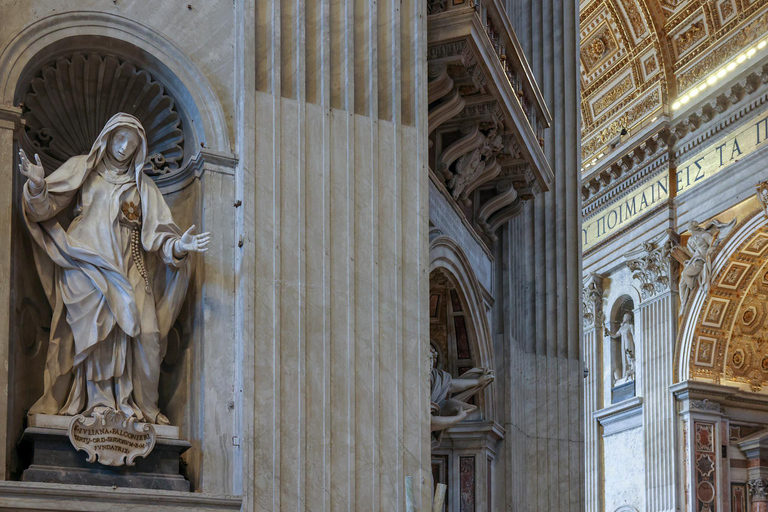 Rome: St. Peter’s Basilica & Underground Tombs Tour Group Tour in French