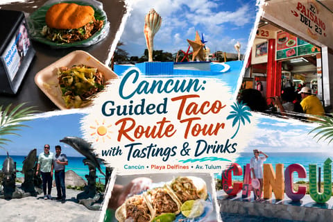 Cancun: Guided Taco Route Tour with Tastings & Drinks