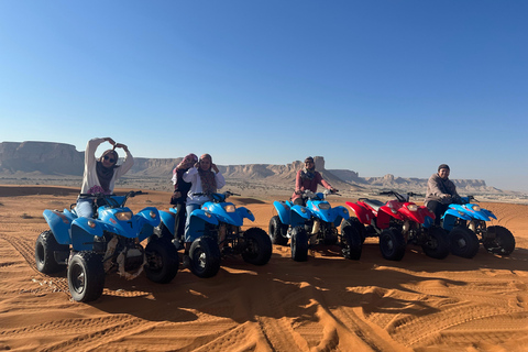 Riyadh:Red Sand Dunes camel ride&Quad&Sandboarding Adventure Private Tour with pick up and drop off from your location