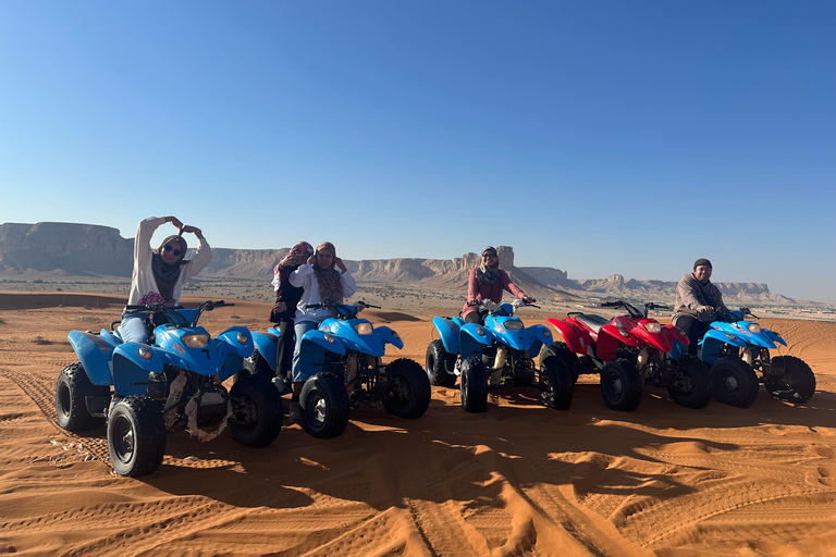 Riyadh:Red Sand Dunes camel ride&Quad&Sandboarding Adventure Private Tour with pick up and drop off from your location