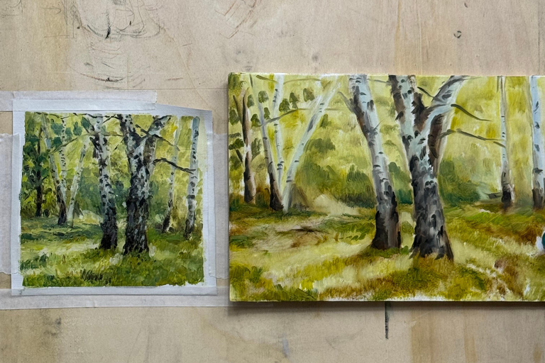 Florence: Create Your Own Oil Painting in a Real Art Studio Sunday Premium Atelier Session