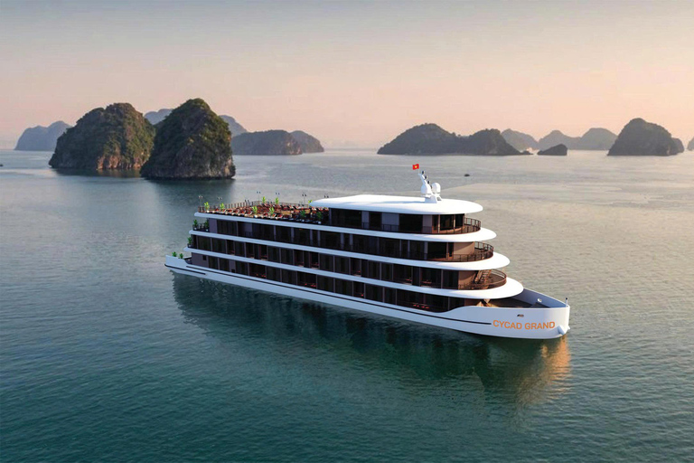 Hanoi: 2-Day Halong & Bai Tu Long Bay 5-Star Cruise, Balcony Halong: 2-Day Halong& Bai Tu Long 5-Star Cruise with balcony