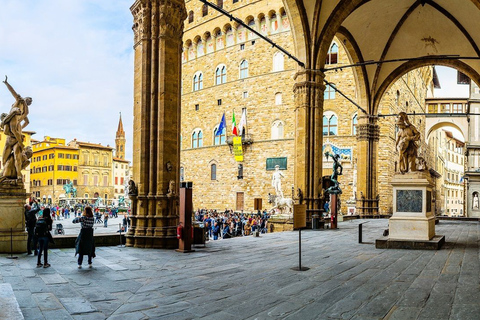 Florencia: Recorrido a pie, Galería de la Academia y Galería de los UffiziTour en italiano