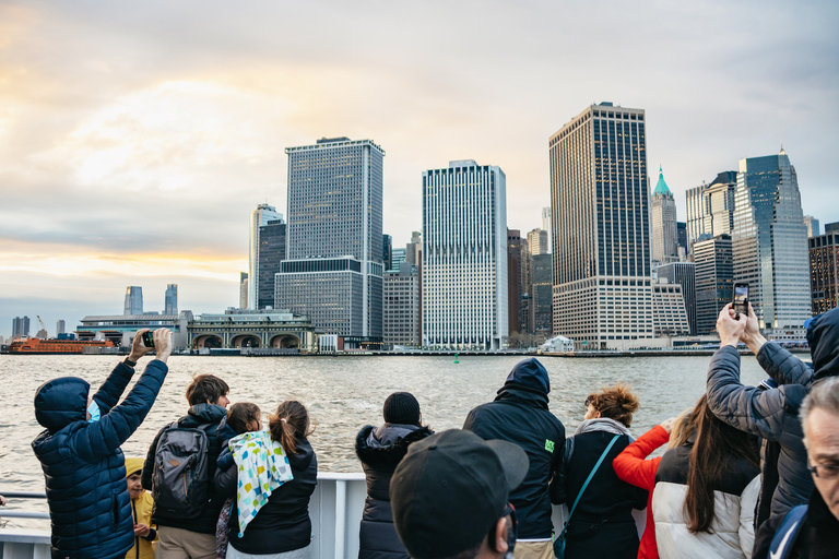 New York: avondrondvaart haven met lichtjes zonder wachten