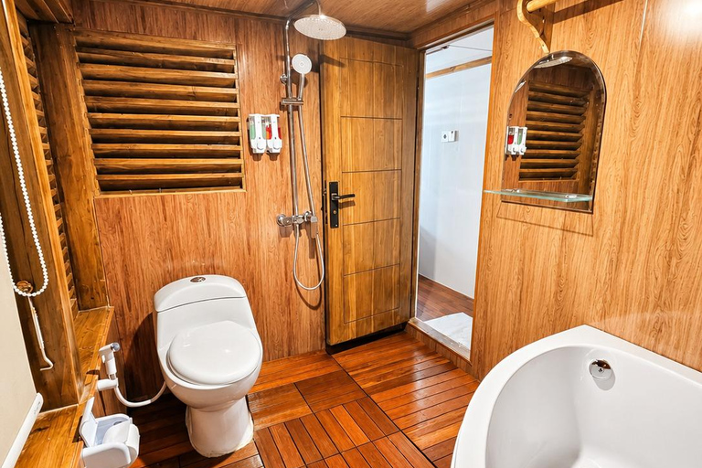 Labuan Bajo: 3-Day Komodo Sailing Luxury Boat with All Fees Deluxe Boat - Private Standar Room (2pax/room)