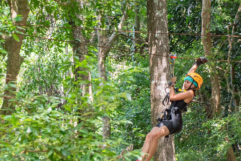 Samui Zipline FLY & Fun Tree Bridge Jungle Cafe & Waterfall