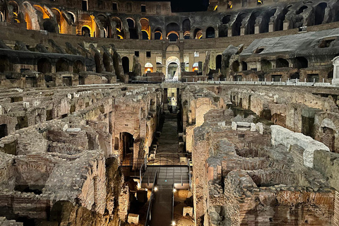 COLOSSEUM UNDERGROUND AND ARENA FLOOR BY NIGHT