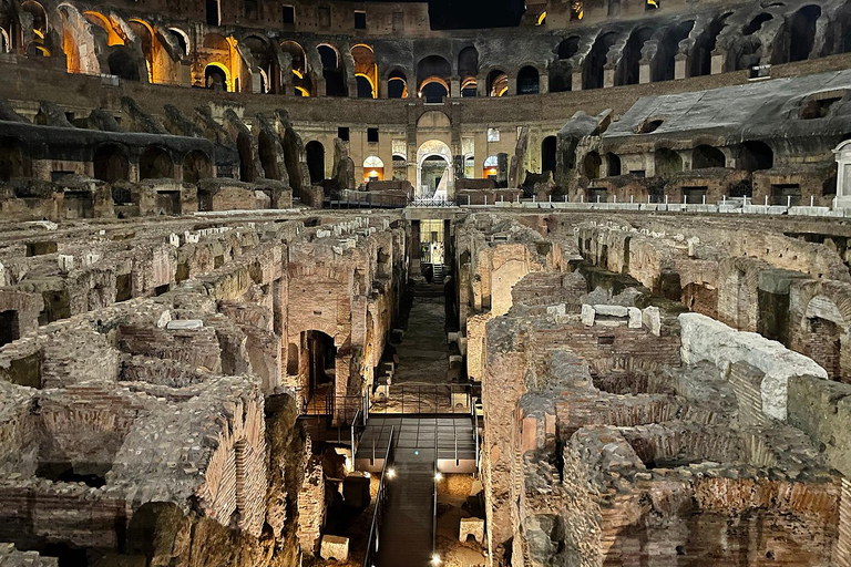 COLOSSEUM UNDERGROUND AND ARENA FLOOR BY NIGHT