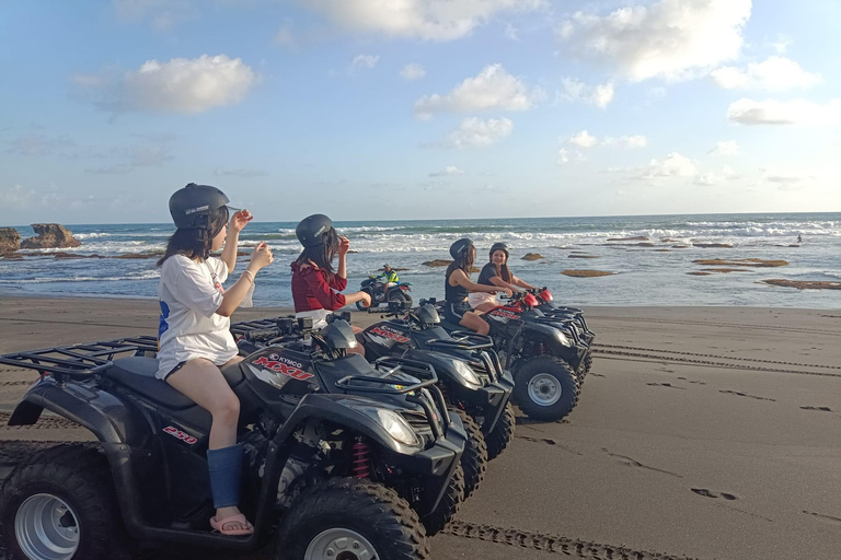 Bali: Beach Quad Bike Ride Experience with Lunch Atv Ride Tandem Beach No Transport