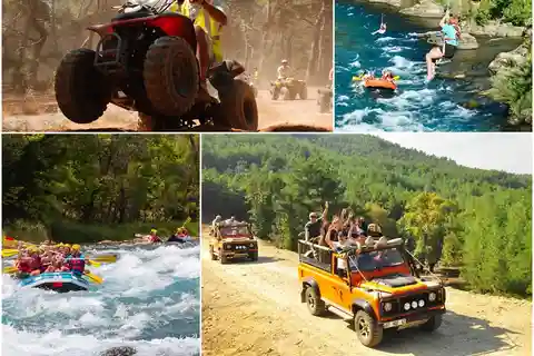 Alanya: Super Combo Quad, Buggy, Rafting & Zipline w/Lunch