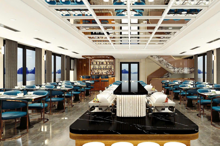 Leona 5 stars cruise explores Ha Long Bay extremely safely Leona 5 stars cruise explores Ha Long Bay:Pick up from Hanoi